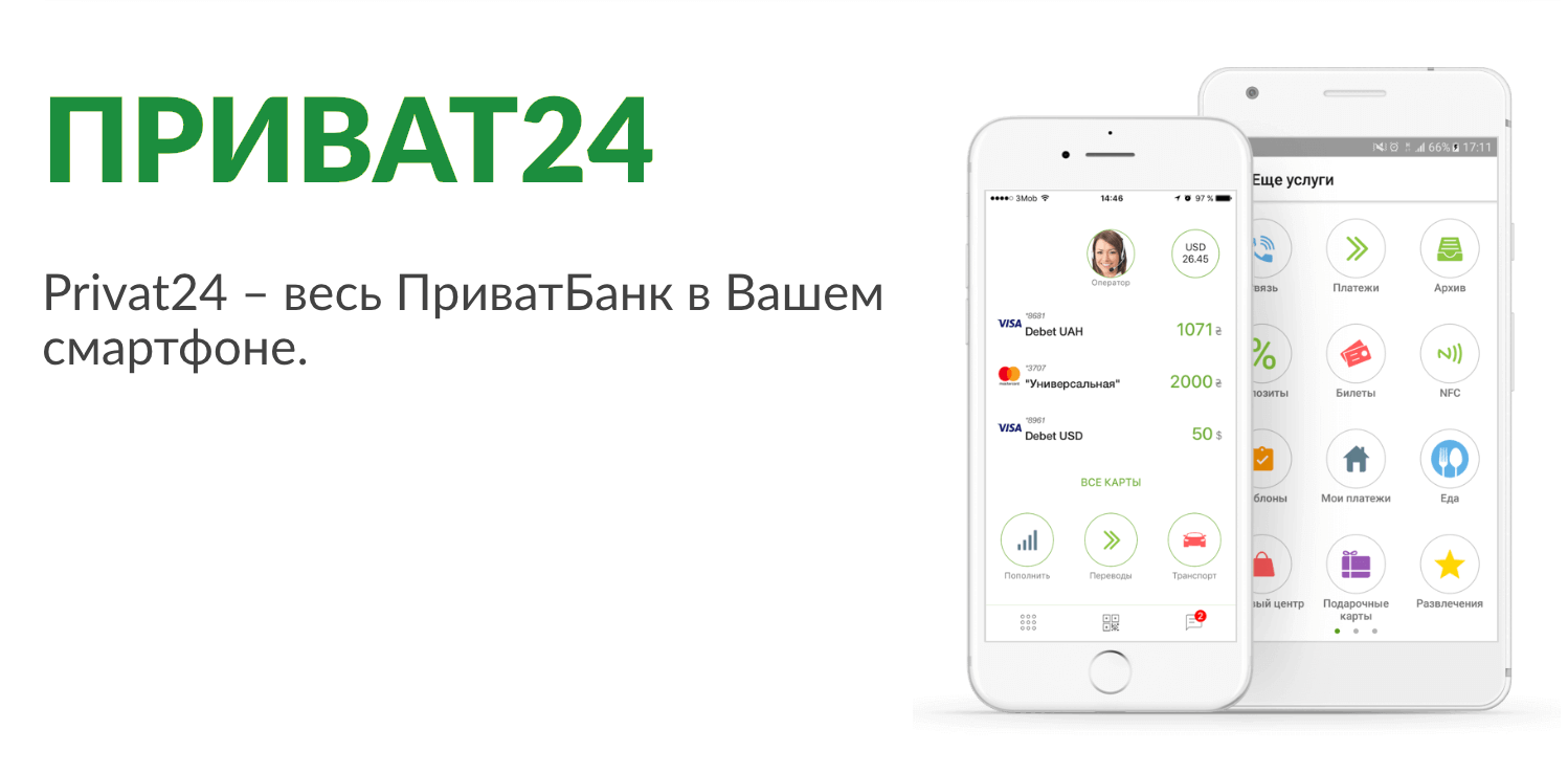 мобильное приложение Приват24